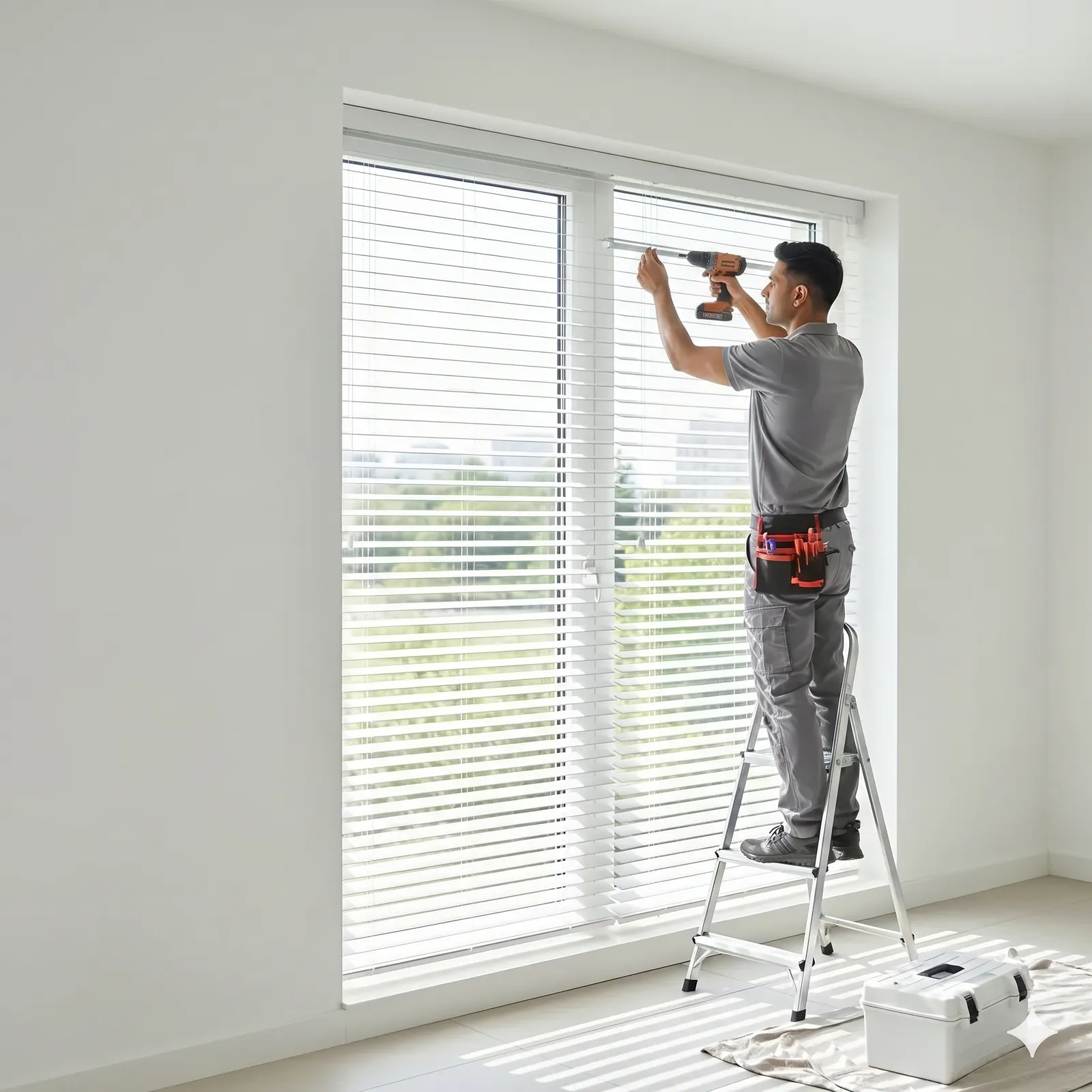 Professional window blind installation service